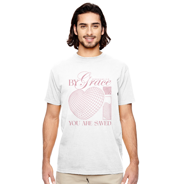 By Grace You are Saved | Organic Unisex Crewneck T-shirt Econscious - Sown In Christ Apparel