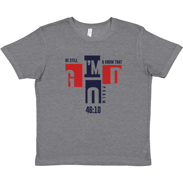 Be Still and Know that I'm God | Premium Kids Crewneck T-shirt - Sown In Christ Apparel Co., Christian T-shirt