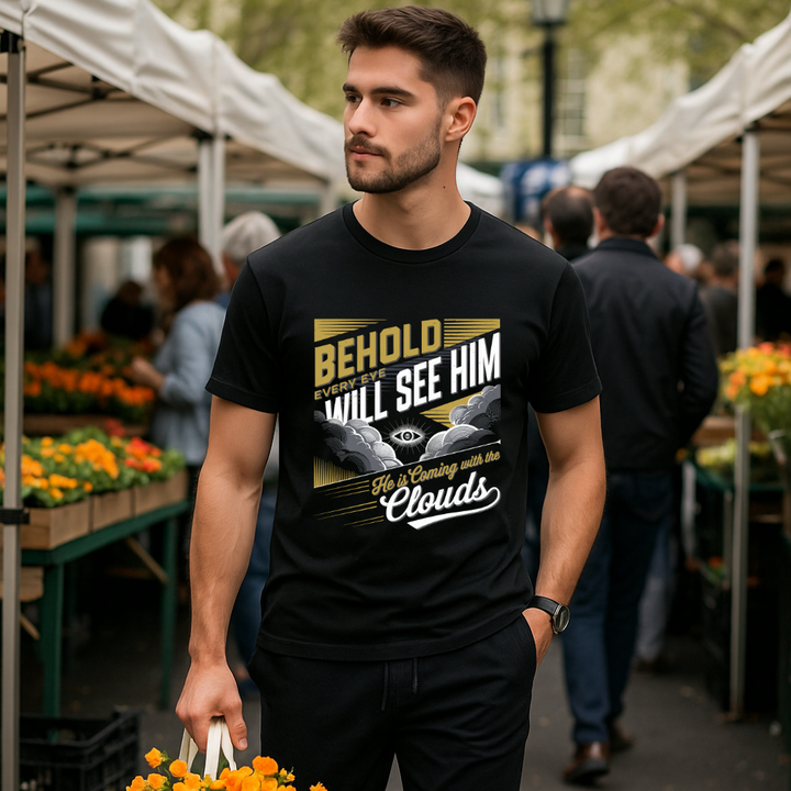 He is Coming | Organic Unisex Crewneck T-shirt Econscious - Sown In Christ Apparel Co.