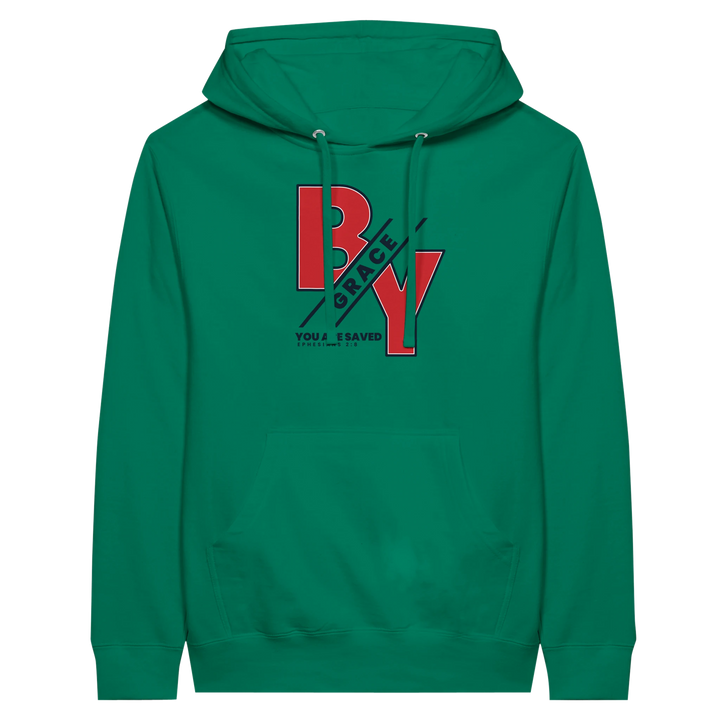 By Grace You are Saved | Premium Unisex Pullover Hoodie - Sown In Christ Apparel Co.