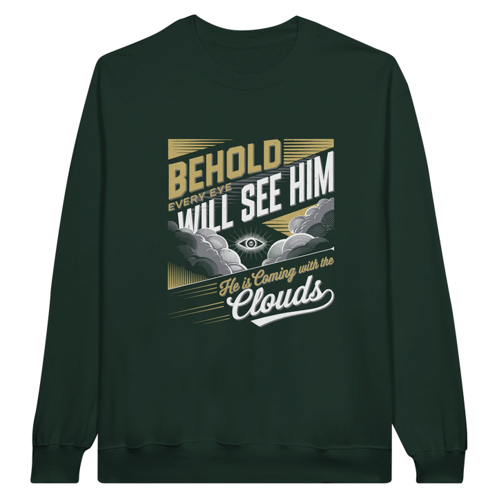 He is Coming | Crewneck Sweatshirt Gildan SF000 - Sown In Christ Apparel