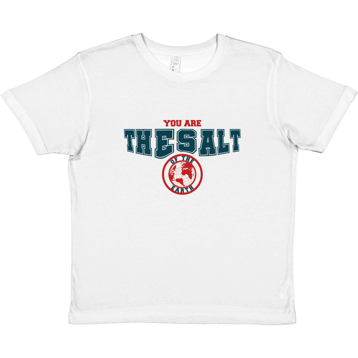 You are the Salt of the Earth | Premium Kids Crewneck T-shirt - Sown In Christ Apparel Co., Christian T-shirt