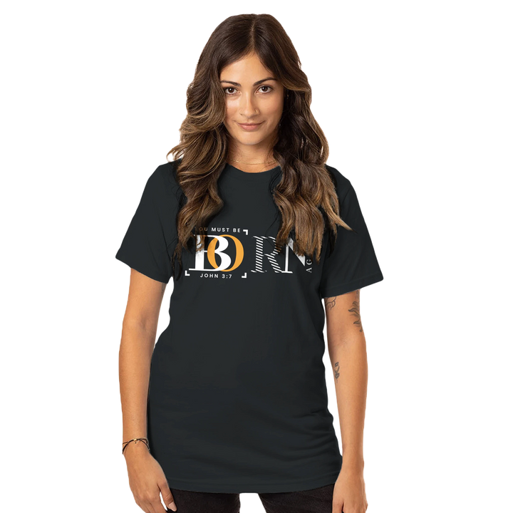You Must Be Born Again | Organic Unisex Crewneck T-shirt Econscious - Sown In Christ Apparel