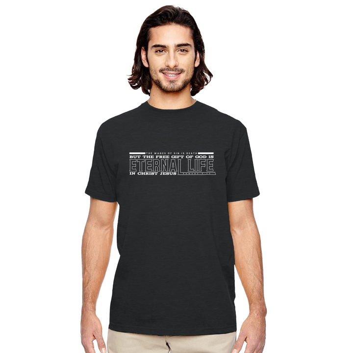 Free Gift of God is Eternal Life | Organic Unisex Crewneck T-shirt Econscious - Sown In Christ Apparel