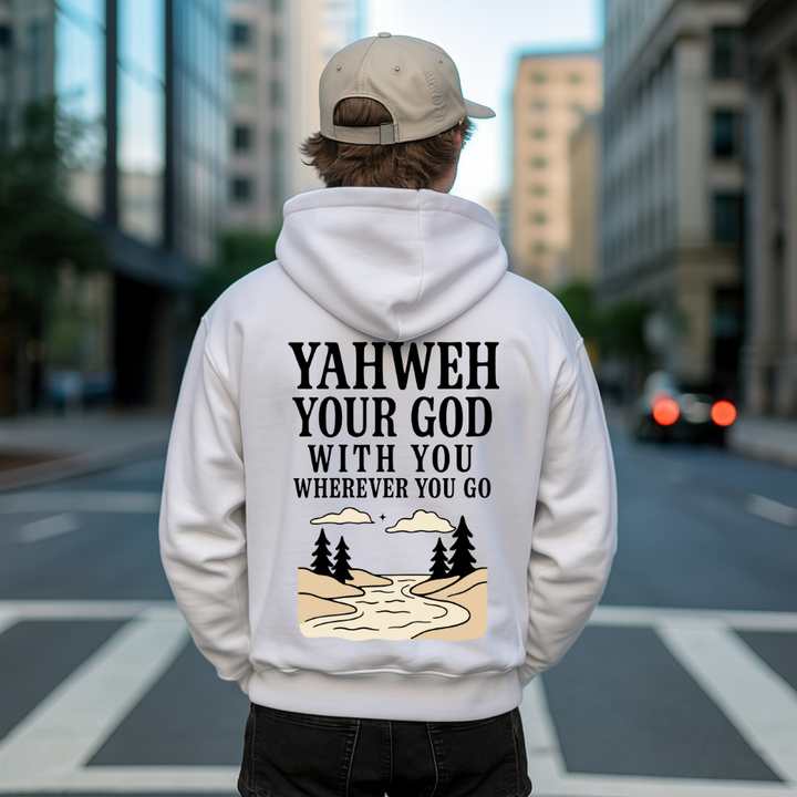Yahweh Your God with You | Premium Unisex Pullover Hoodie - Sown In Christ Apparel Co.